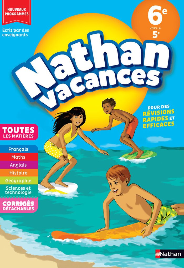 Couverture du livre « NATHAN VACANCES COLLEGE TOUT EN UN - DE LA 6EME VERS LA 5EME » de Vautrot/dessources, librairie Les Contes Infusés à Corte