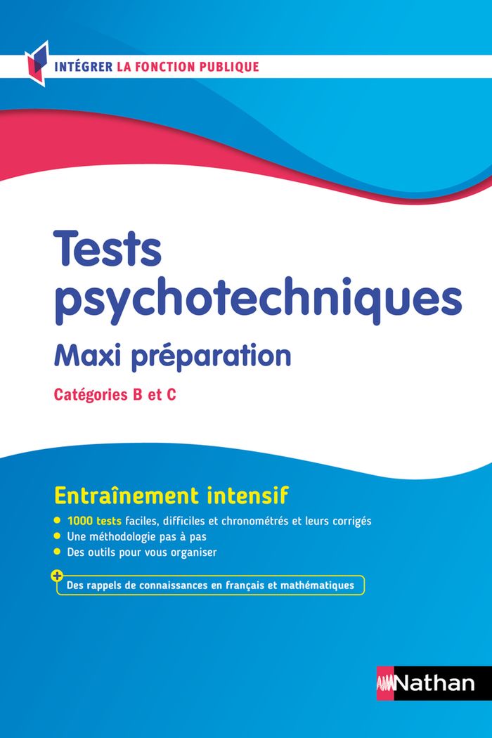 Couverture du livre « Tests psychotechniques : Maxi préparation (Concours de catégories B et C) Concours 2026-2027 » de Élisabeth Simonin, librairie Les Contes Infusés à Corte