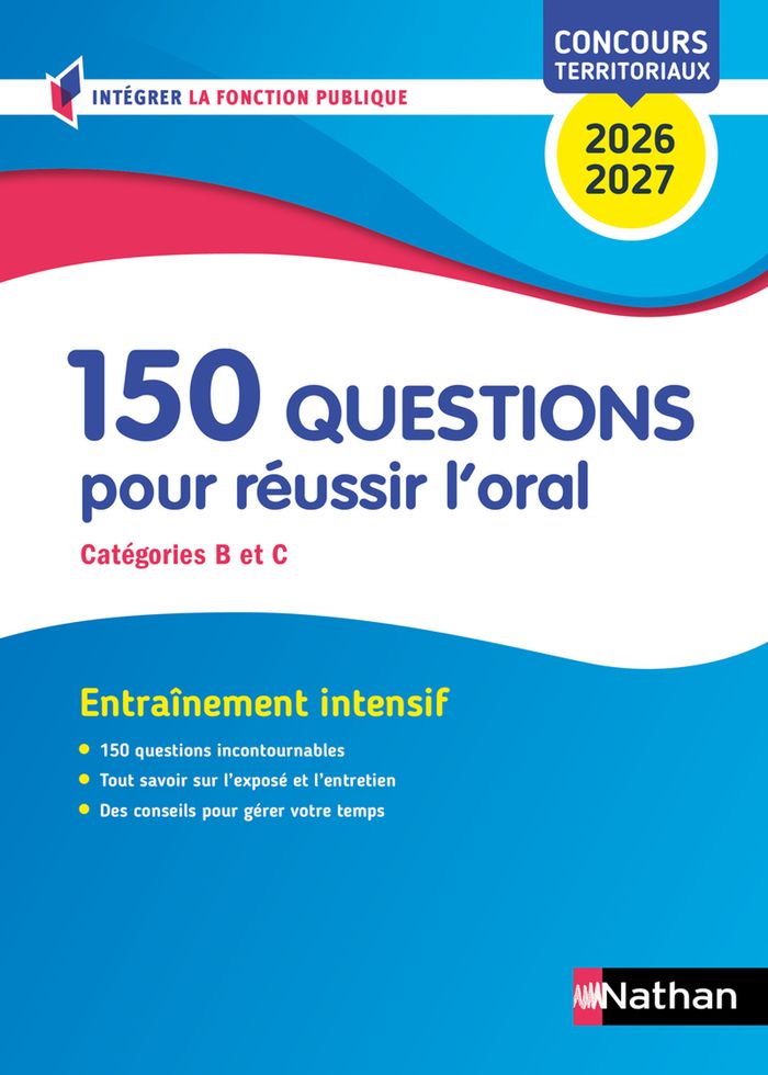 Couverture du livre « 150 questions pour réussir à l'oral : catégories B et C » de Céline Tatat, librairie Les Contes Infusés à Corte