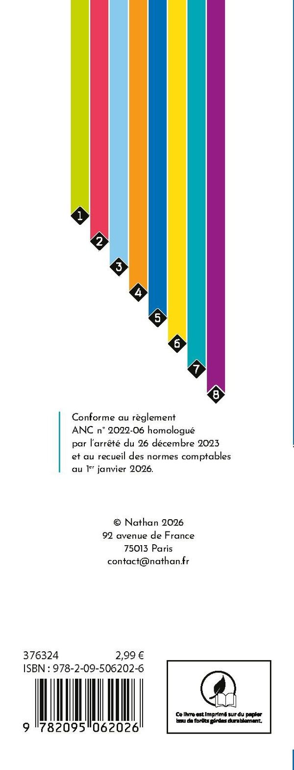 Quatrième de couverture de « Plan comptable général : liste intégrale des comptes »