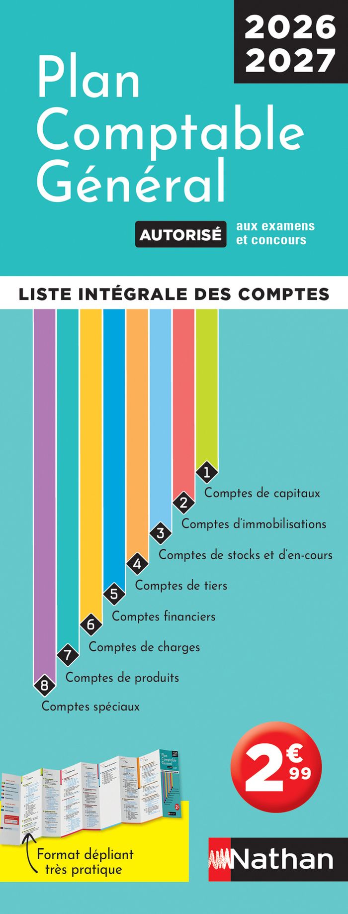 Couverture du livre « Plan comptable général : liste intégrale des comptes », librairie Les Contes Infusés à Corte
