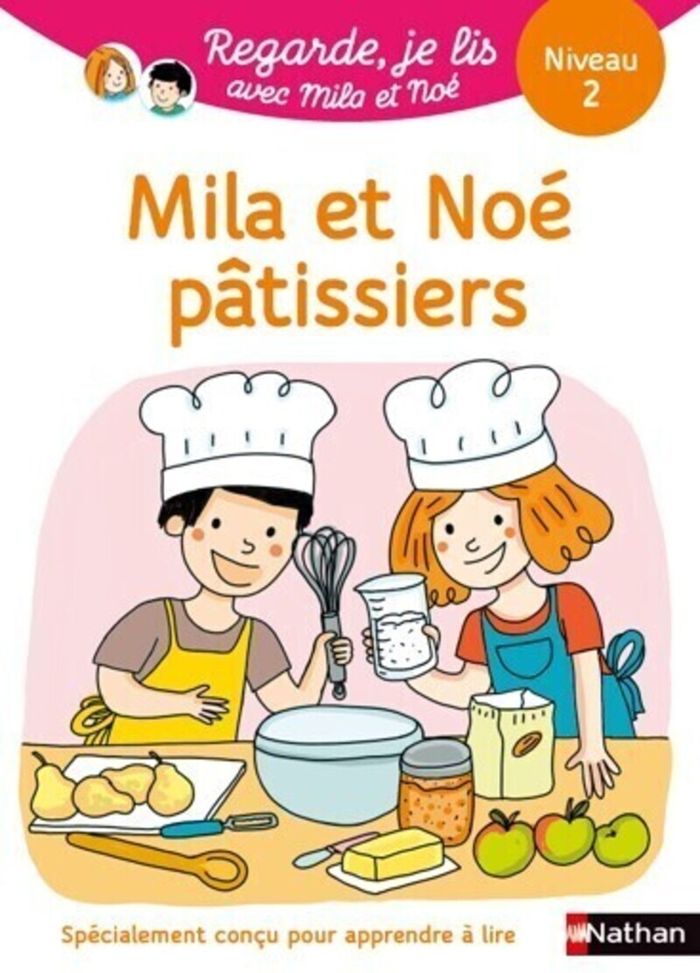 Couverture du livre « Mila et Noé pâtissiers » de Éric Battut, librairie Les Contes Infusés à Corte