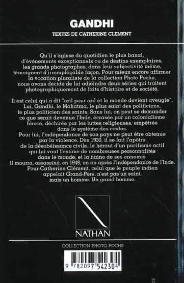 Quatrième de couverture de « GANDHI »