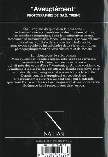 Quatrième de couverture de « AVEUGLEMENT »