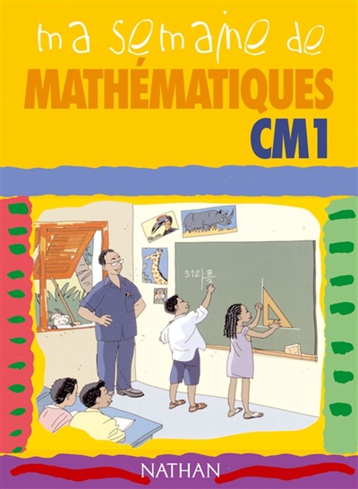 Couverture du livre « MA SEMAINE DE MATH CM1 ELEVE » de Collectif, librairie Les Contes Infusés à Corte