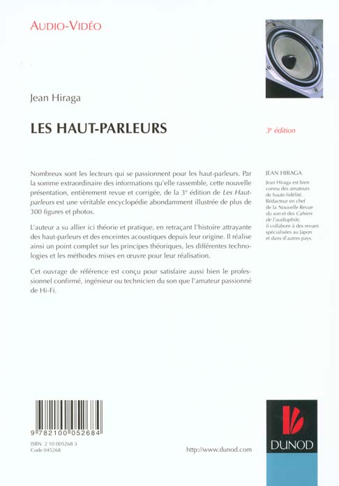 Quatrième de couverture de « LES HAUT-PARLEURS - 3EME EDITION »