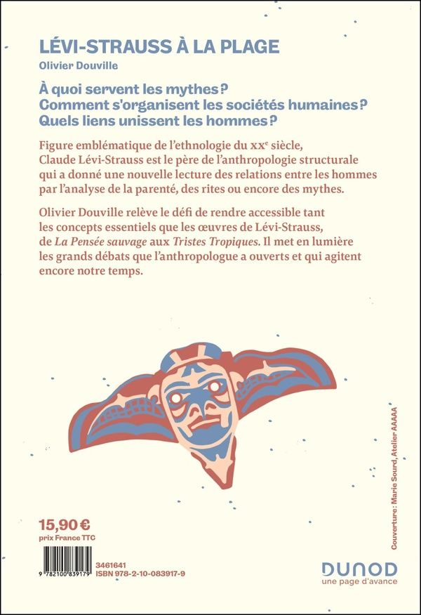 Quatrième de couverture de « Lévi-Strauss à la plage : un anthropologue dans un transat »