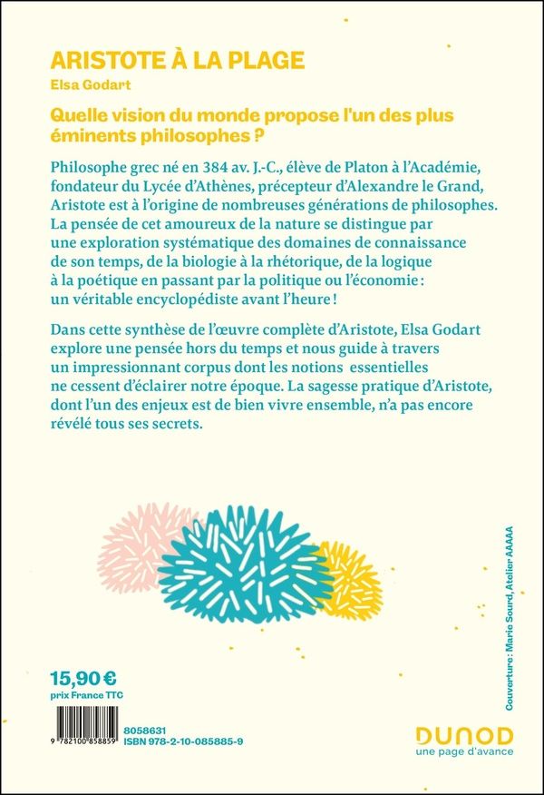 Quatrième de couverture de « Aristote à la plage : l'éthique dans un transat »