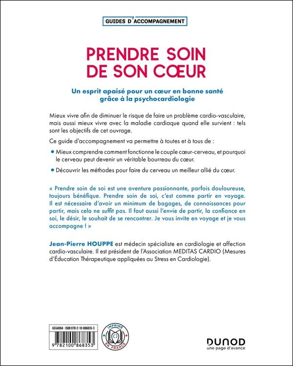 Quatrième de couverture de « Prendre soin de son c[o]eur : grâce à la psychocardiologie... »