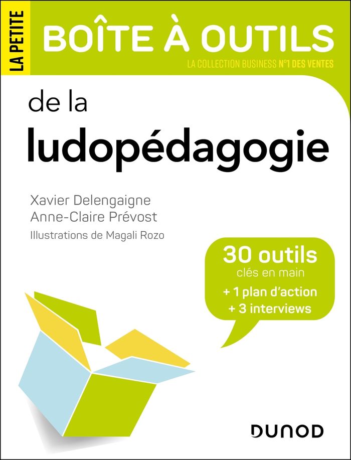 Couverture du livre « La petite boîte à outils de la ludopédagogie » de Xavier Delengaigne, librairie Les Contes Infusés à Corte