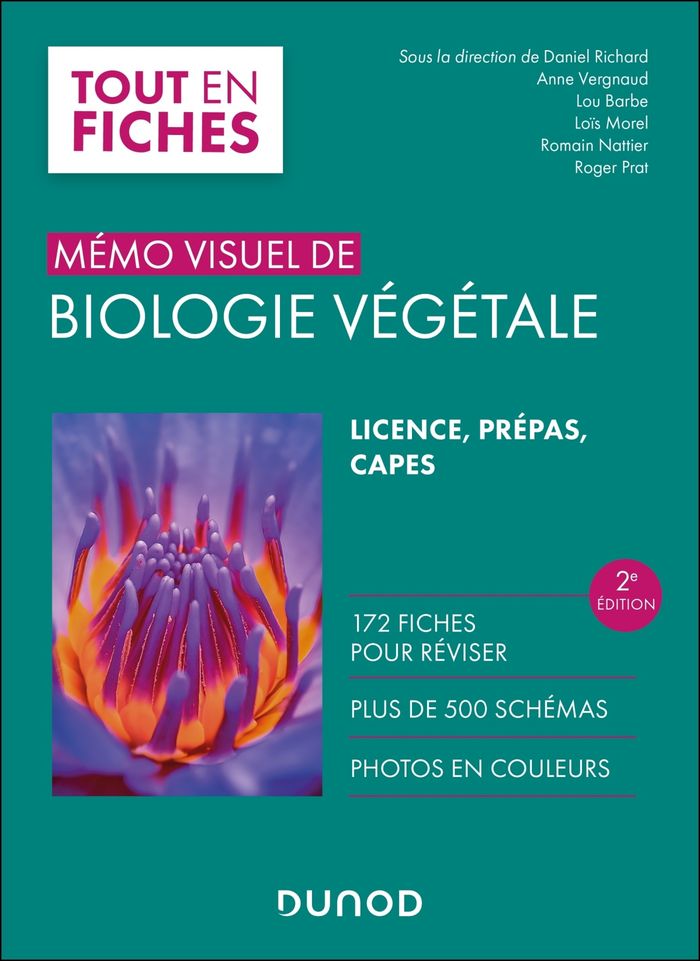 Couverture du livre « Mémo visuel de biologie végétale » de Daniel Richard, librairie Les Contes Infusés à Corte