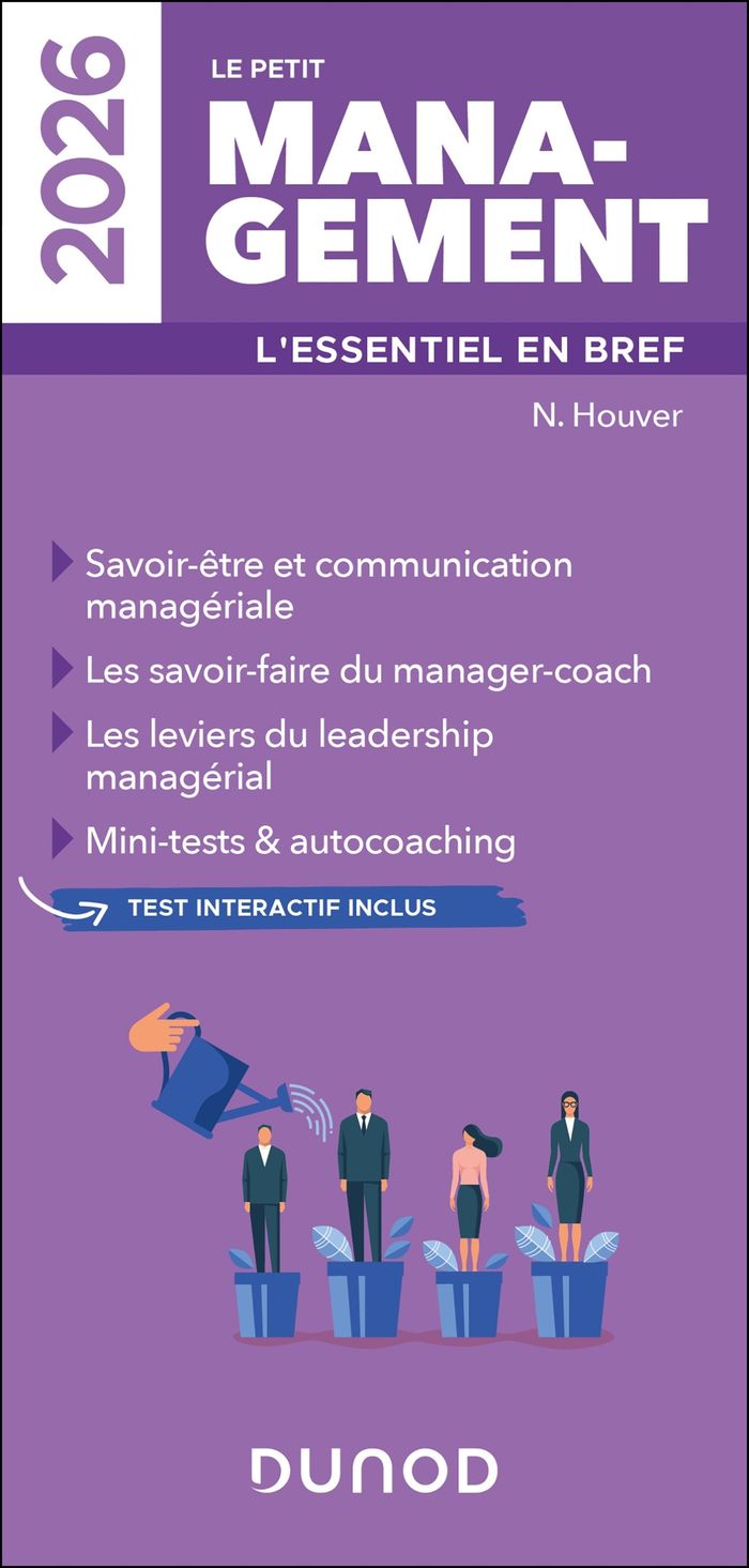 Couverture du livre « Le petit management : l'essentiel en bref » de Nathalie Houver, librairie Les Contes Infusés à Corte