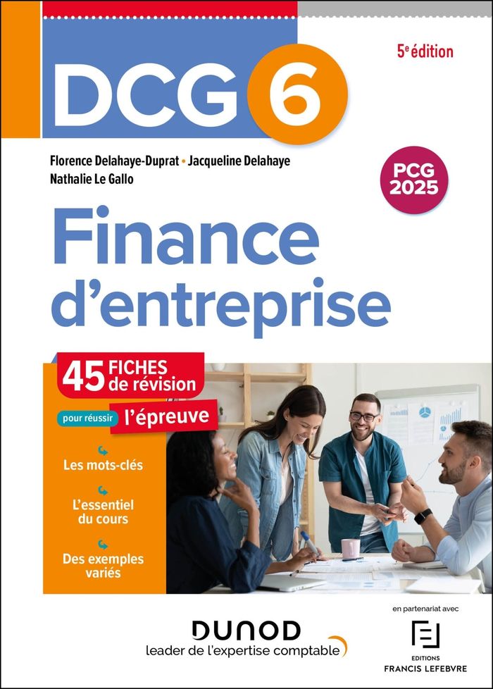 Couverture du livre « Finance d'entreprise : fiches de révision » de Florence Delahaye-Duprat, librairie Les Contes Infusés à Corte