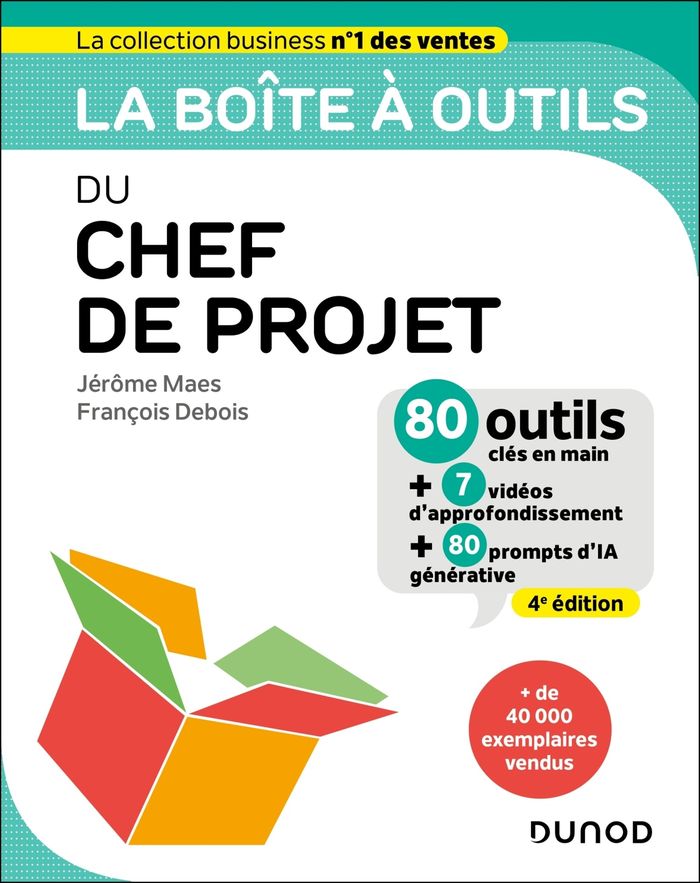 Couverture du livre « La boîte à outils du chef de projet » de Jérôme Maes, librairie Les Contes Infusés à Corte