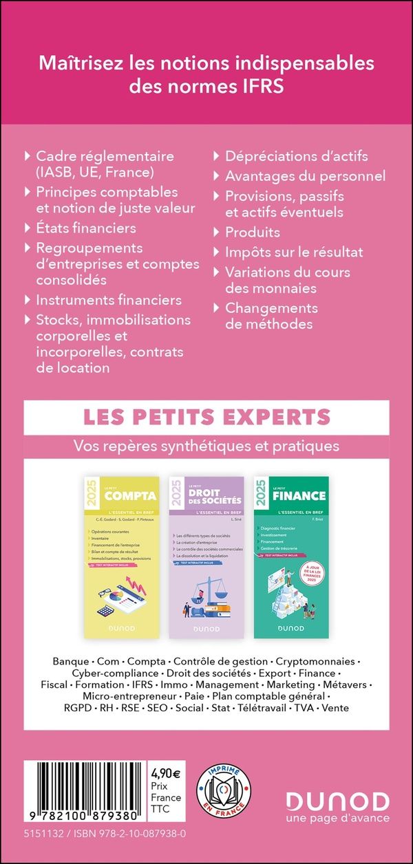 Quatrième de couverture de « Le petit IFRS : l'essentiel en bref »