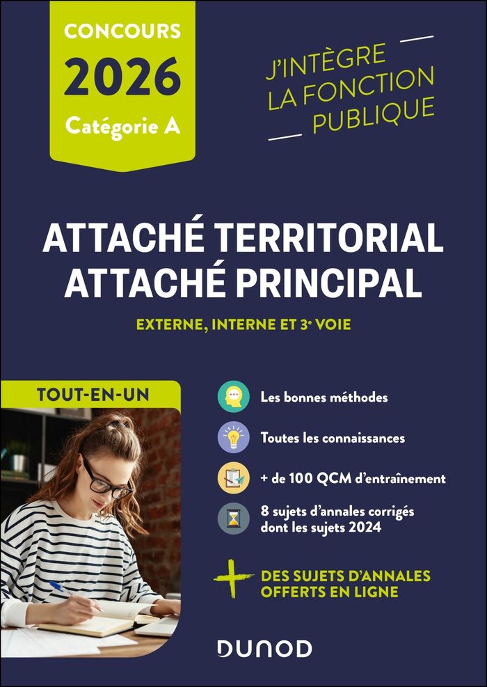 Couverture du livre « Attaché territorial, attaché principal : externe, interne et 3e voie » de Damien Falco, librairie Les Contes Infusés à Corte