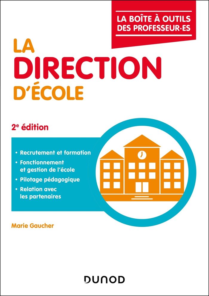 Couverture du livre « La direction d'école » de Marie Gaucher, librairie Les Contes Infusés à Corte