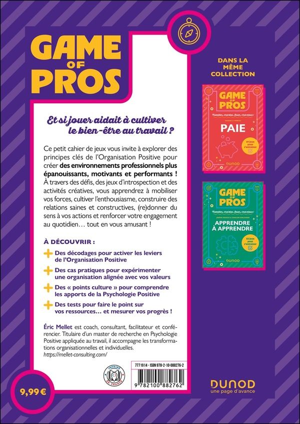 Quatrième de couverture de « Organisation positive »