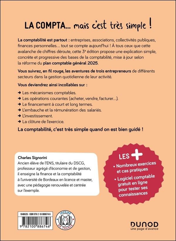 Quatrième de couverture de « La compta, mais c'est très simple ! »