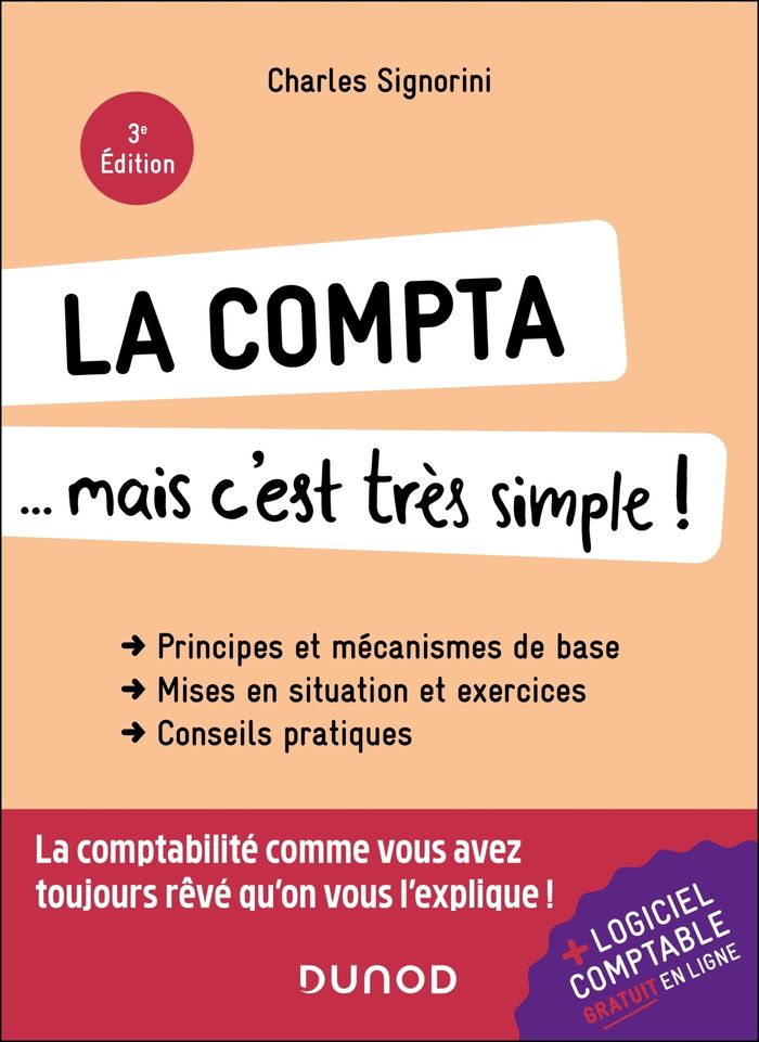 Couverture du livre « La compta, mais c'est très simple ! » de Charles Signorini, librairie Les Contes Infusés à Corte