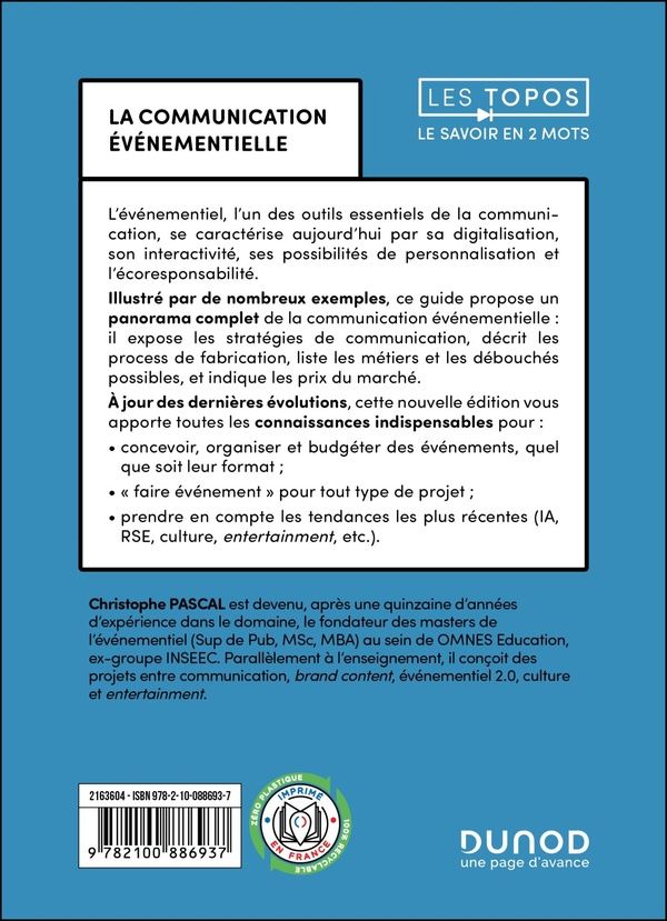 Quatrième de couverture de « La communication événementielle »
