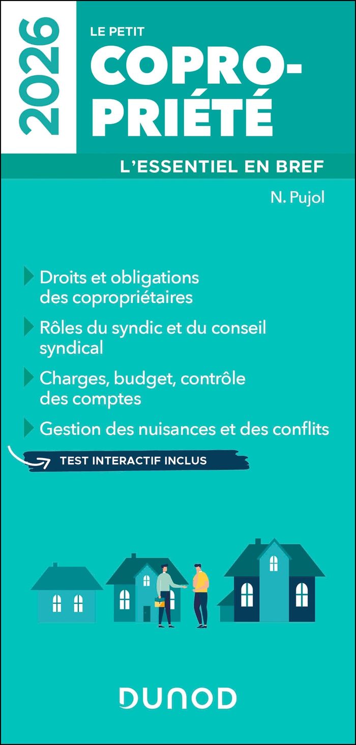 Couverture du livre « Le petit copropriété : l'essentiel en bref » de Nicolas Pujol, librairie Les Contes Infusés à Corte
