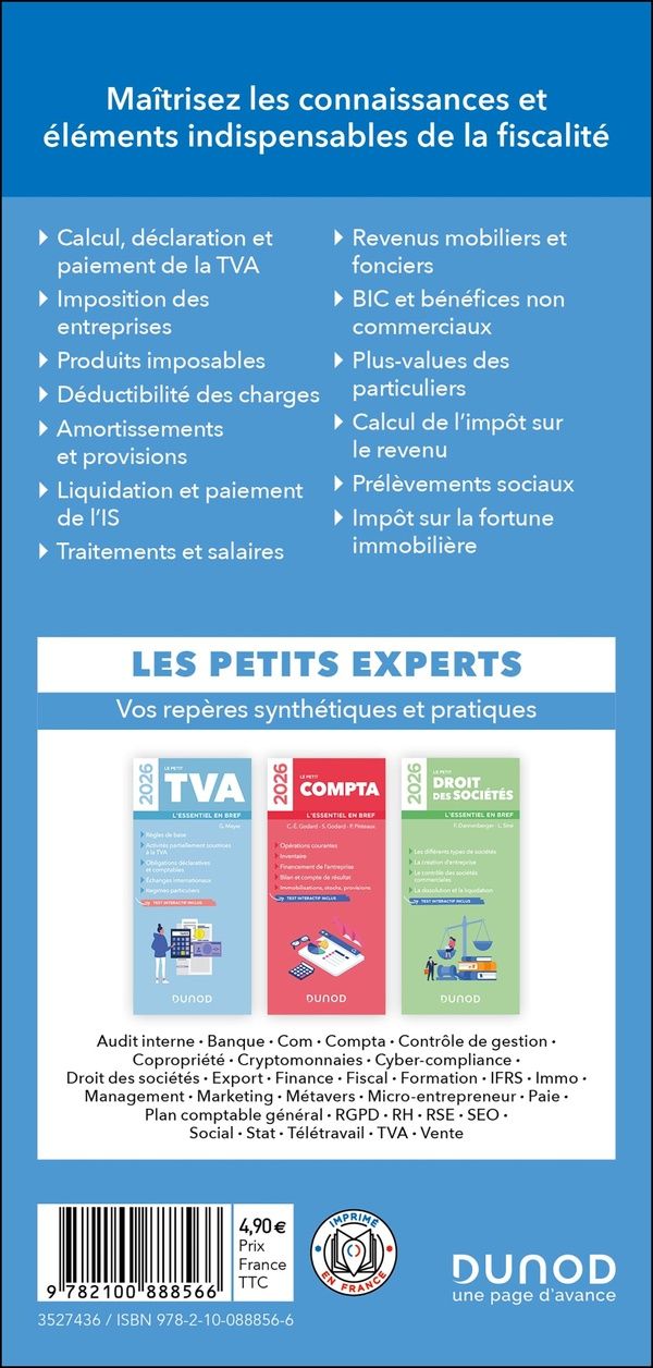 Quatrième de couverture de « Le petit fiscal : l'essentiel en bref »