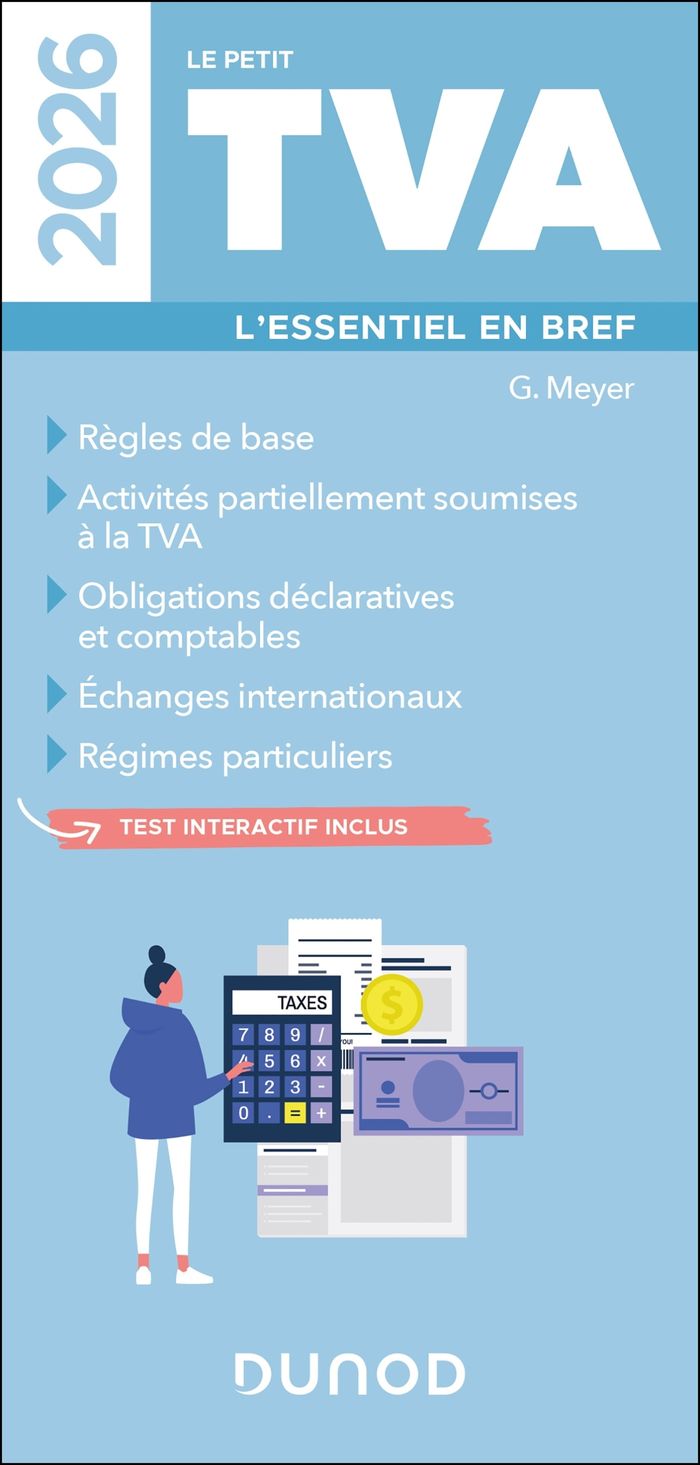 Couverture du livre « Le petit TVA : l'essentiel en bref » de Gilles Meyer, librairie Les Contes Infusés à Corte