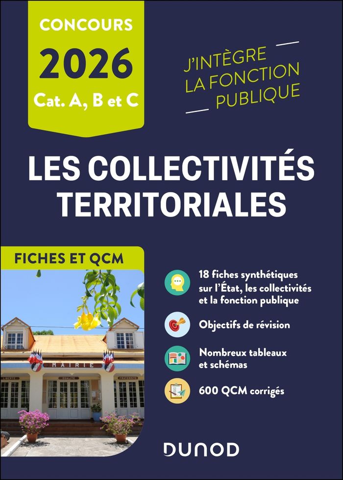 Couverture du livre « Les collectivités territoriales : [fiches et QCM] » de Odile Meyer, librairie Les Contes Infusés à Corte