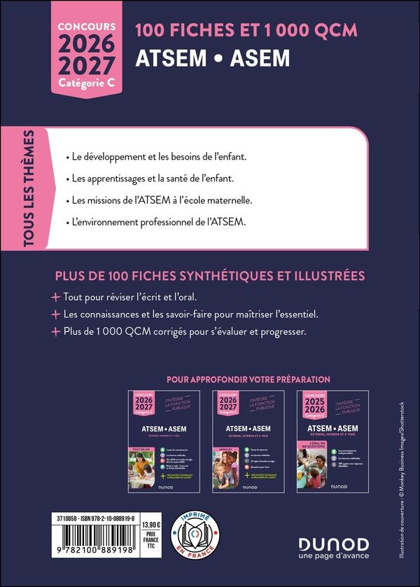Quatrième de couverture de « ATSEM-ASEM : externe, interne et 3e voie »
