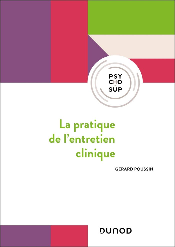 Couverture du livre « La pratique de l'entretien clinique », librairie Les Contes Infusés à Corte