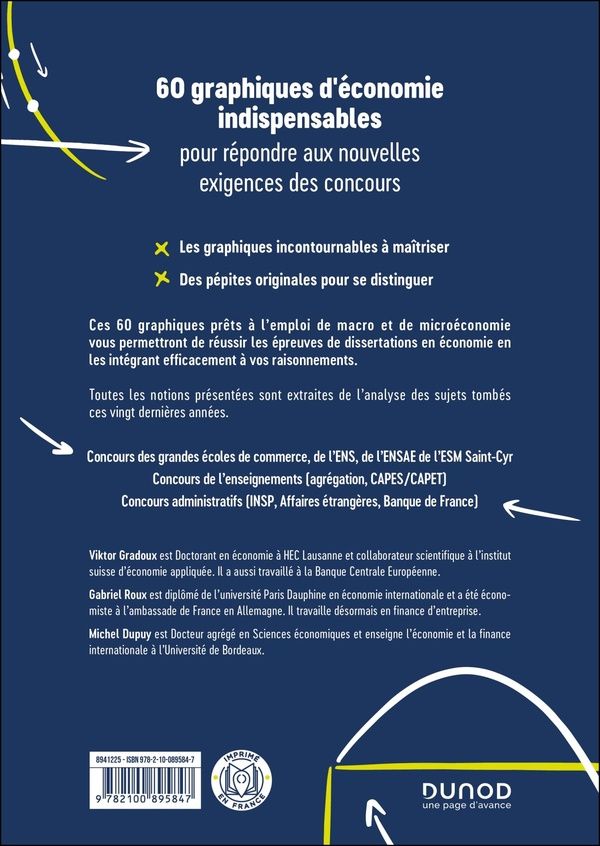 Quatrième de couverture de « L'économie en 60 graphiques pour réussir vos concours »
