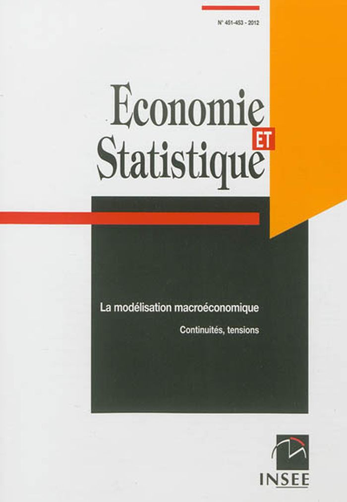 Couverture du livre « ECONOMIE ET STATISTIQUE/ ECONOMICS AND STATISTICS - ECONOMIE ET STATISTIQUE N 451-452-453 » de Insee, librairie Les Contes Infusés à Corte