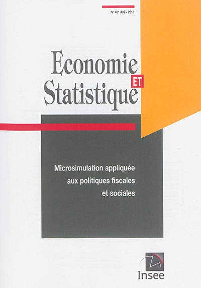 Couverture du livre « ECONOMIE ET STATISTIQUE/ ECONOMICS AND STATISTICS - ECONOMIE ET STATISTIQUE N 481-482 » de Insee, librairie Les Contes Infusés à Corte