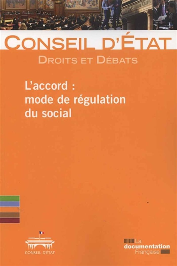 Couverture du livre « L'ACCORD : MODE DE REGULATION DU SOCIAL » de D'Etat Conseil, librairie Les Contes Infusés à Corte
