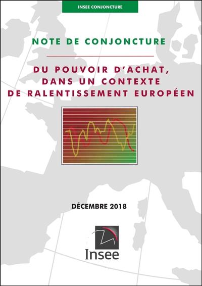 Couverture du livre « INSEE CONJONCTURE - NOTE DE CONJONCTURE (DECEMBRE 2018) » de Insee, librairie Les Contes Infusés à Corte