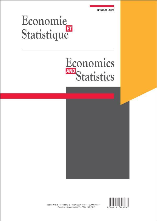 Quatrième de couverture de « ECONOMIE ET STATISTIQUE/ ECONOMICS AND STATISTICS - T536-537 - ECONOMIE ET STATISTIQUE/ ECONOMICS AN »