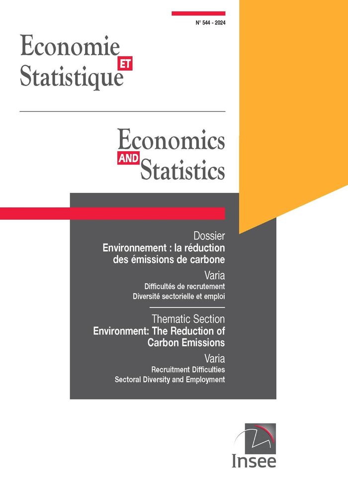 Couverture du livre « ECONOMIE ET STATISTIQUE / ECONOMICS AND STATISTICS NUMERO 544 2024 », librairie Les Contes Infusés à Corte