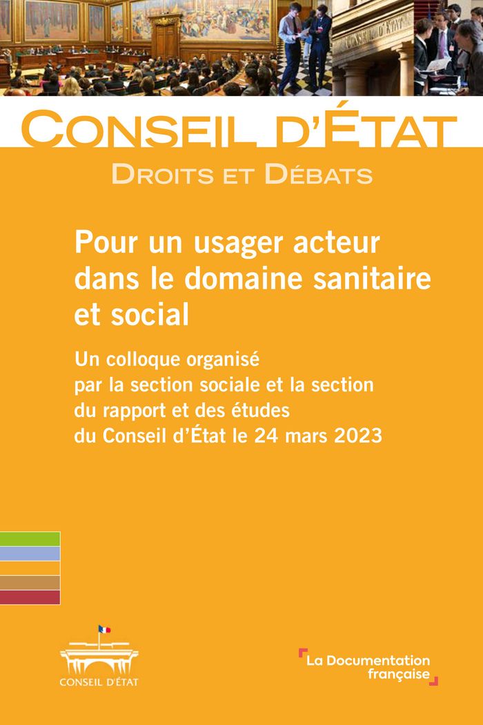 Couverture du livre « POUR UN USAGER ACTEUR DANS LE DOMAINE SANITAIRE ET SOCIAL - UN COLLOQUE ORGANISE PAR LA SECTION SOCI » de Collectif, librairie Les Contes Infusés à Corte