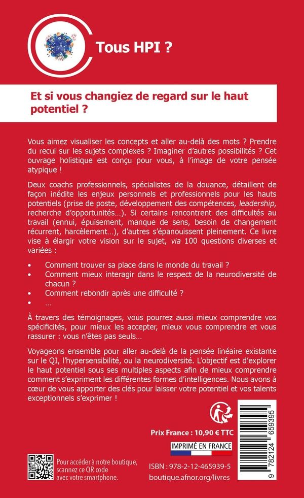 Quatrième de couverture de « Tous HPI ? : comprendre et libérer les potentiels »