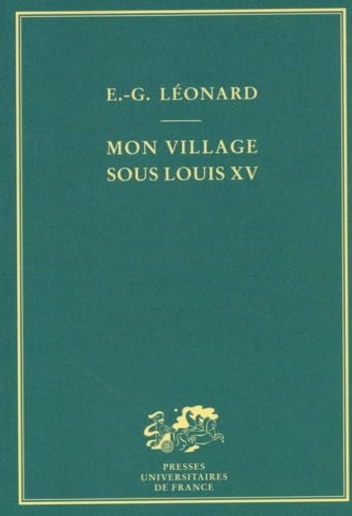 Couverture du livre « MON VILLAGE SOUS LOUIS XV », librairie Les Contes Infusés à Corte