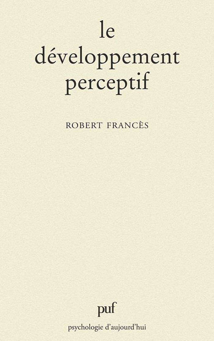 Couverture du livre « LE DEVELOPPEMENT PERCEPTIF » de Xxx, librairie Les Contes Infusés à Corte
