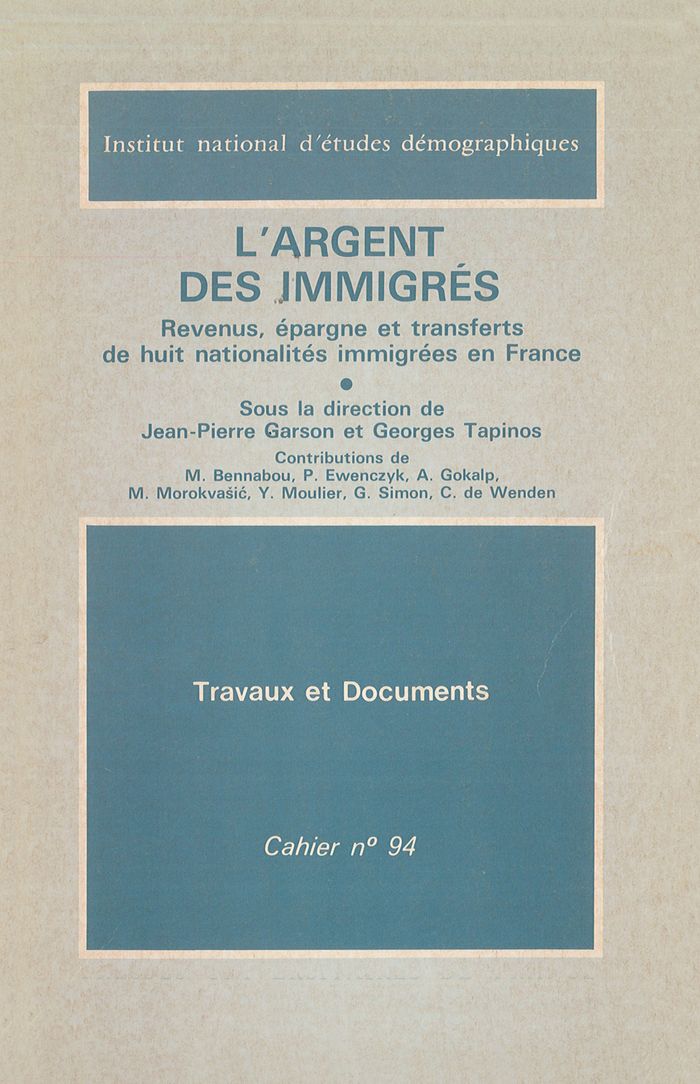Couverture du livre « ARGENT DES IMMIGRES », librairie Les Contes Infusés à Corte