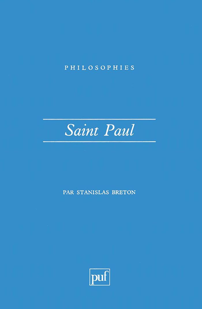 Couverture du livre « SAINT PAUL » de Stanislas Breton, librairie Les Contes Infusés à Corte