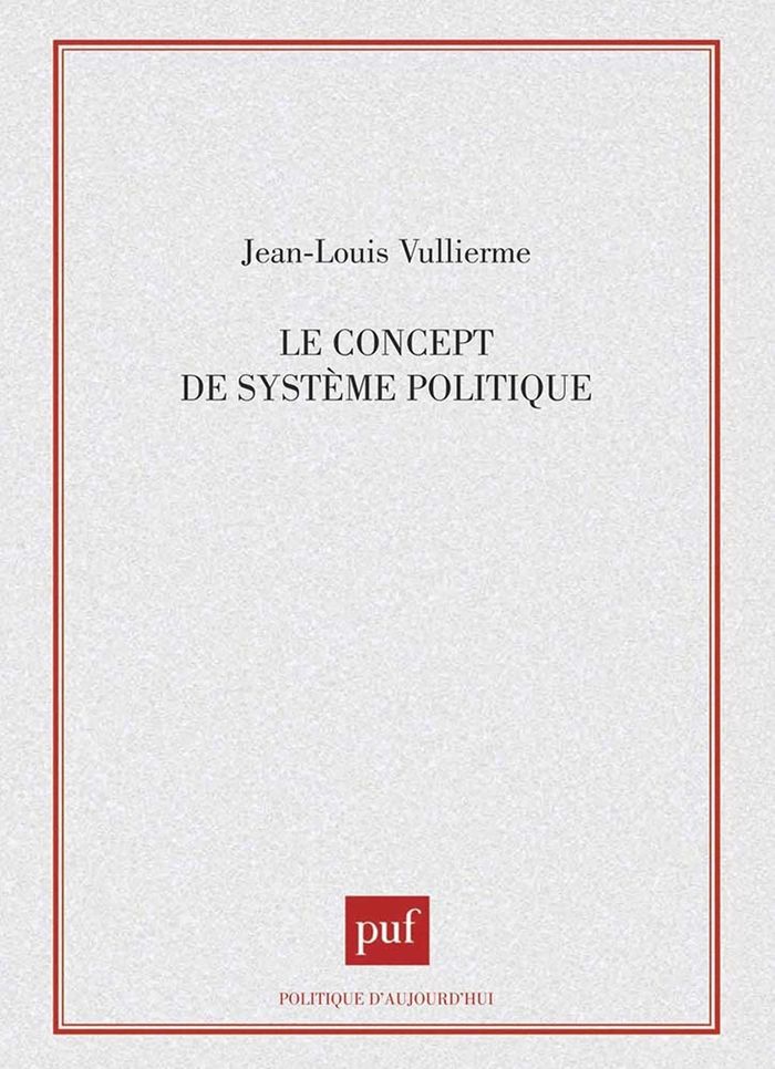 Couverture du livre « LE CONCEPT DE SYSTEME POLITIQUE » de Xxx, librairie Les Contes Infusés à Corte
