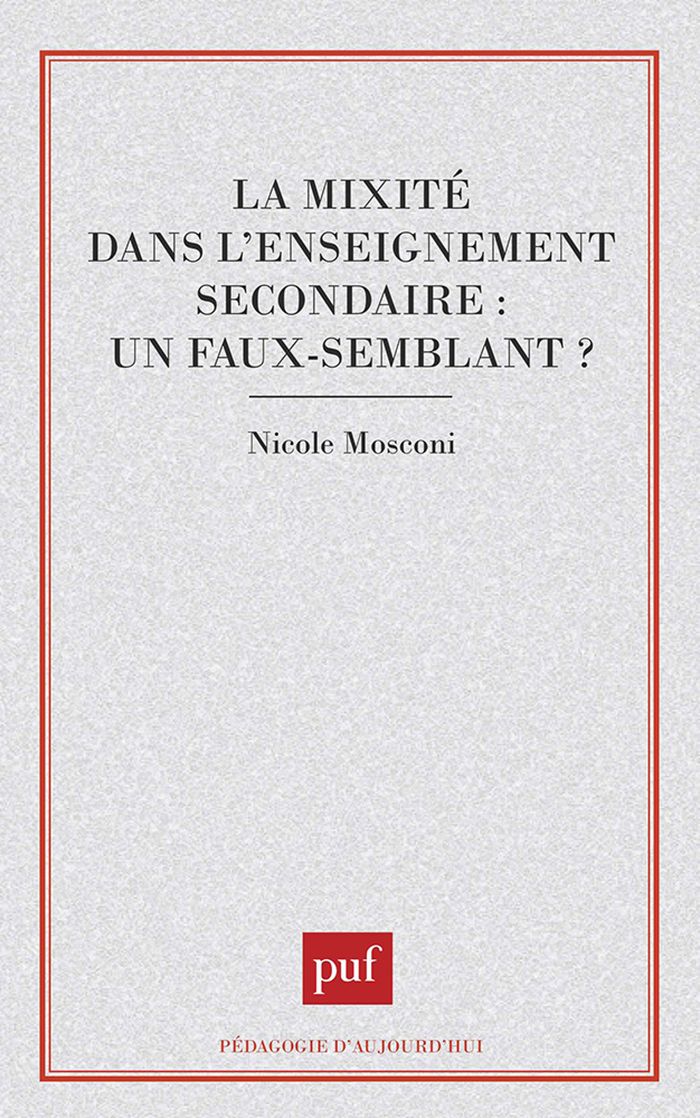 Couverture du livre « MIXITE DANS ENSEIGNEMENT SECONDAIRE », librairie Les Contes Infusés à Corte