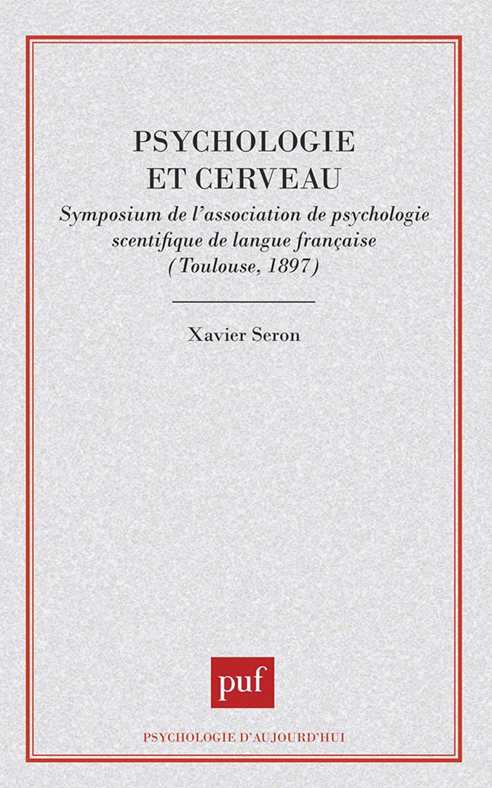 Couverture du livre « PSYCHOLOGIE ET CERVEAU » de Ass.De Psychologie S, librairie Les Contes Infusés à Corte