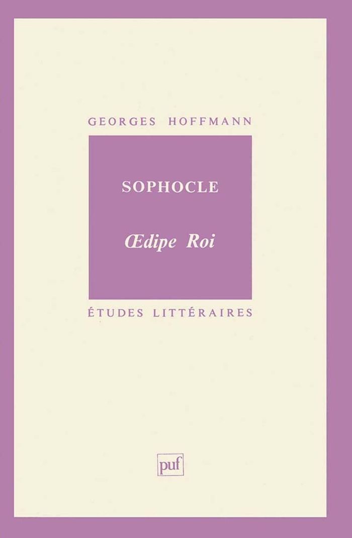 Couverture du livre « SOPHOCLE. OEDIPE ROI », librairie Les Contes Infusés à Corte