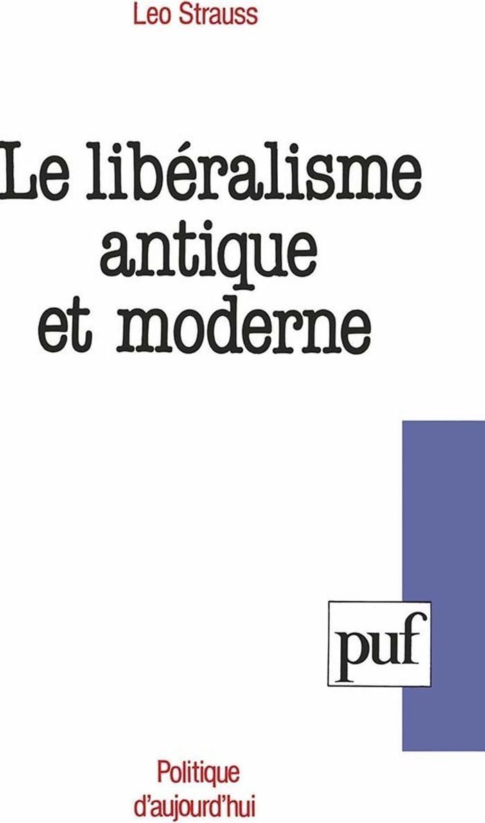 Couverture du livre « LE LIBERALISME ANTIQUE ET MODERNE » de Leo Strauss, librairie Les Contes Infusés à Corte