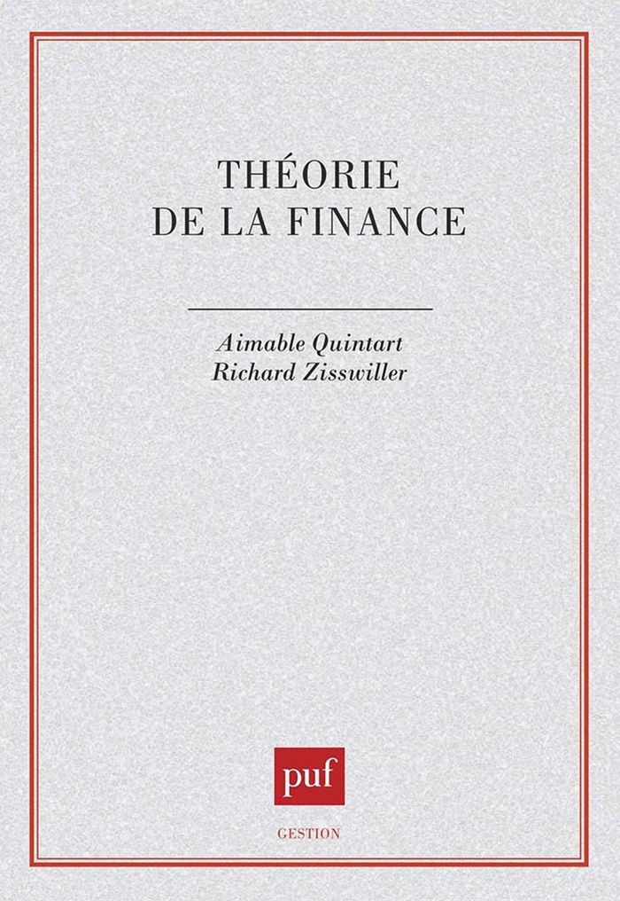 Couverture du livre « THEORIE DE LA FINANCE » de Zisswiller/quintart, librairie Les Contes Infusés à Corte